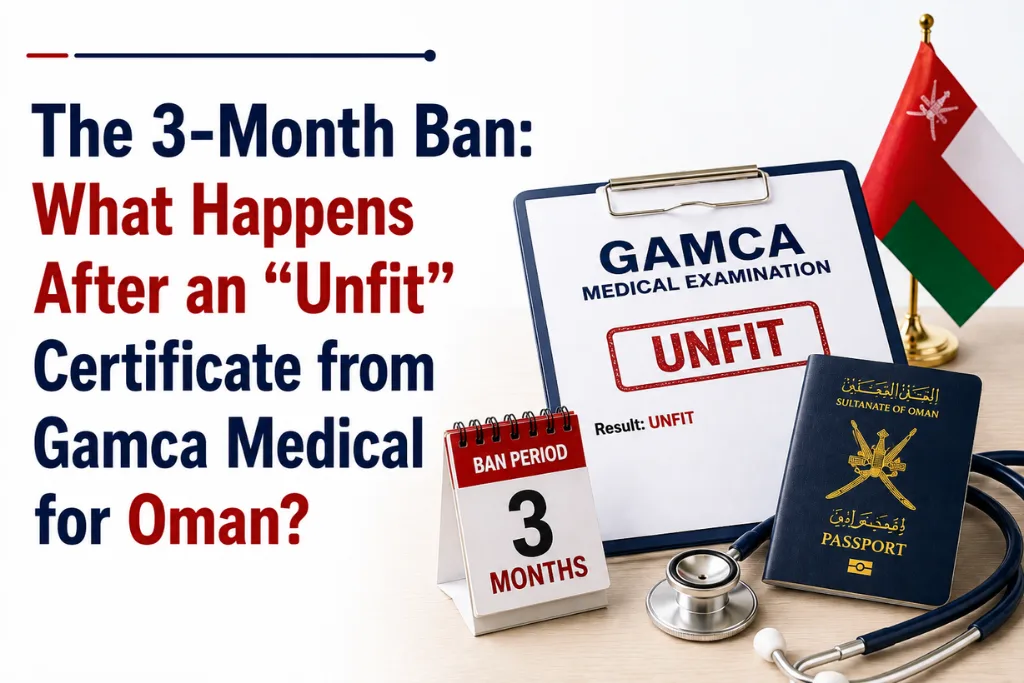 The 3-Month Ban: What Happens After an "Unfit" Certificate from Gamca Medical for Oman?