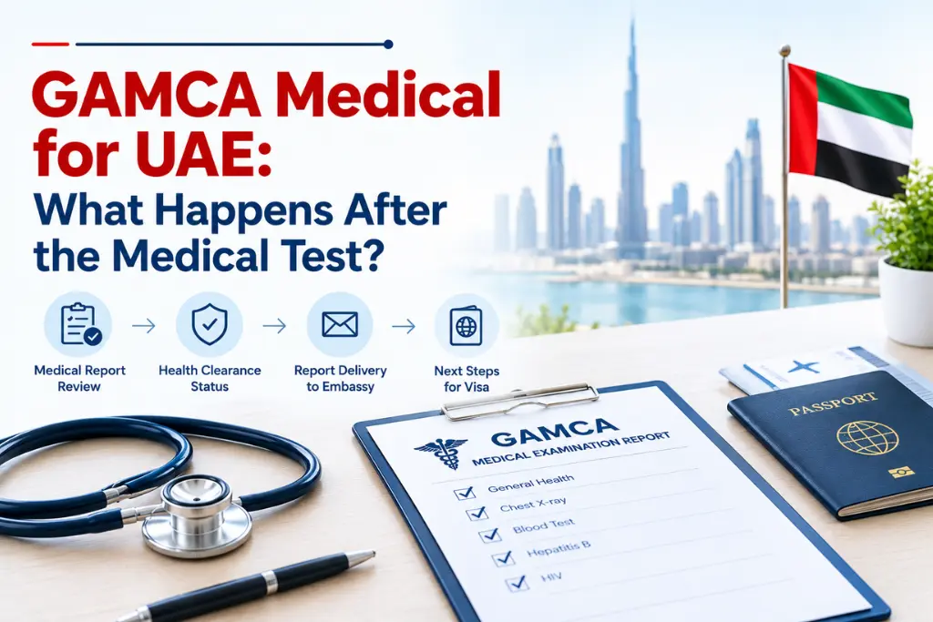 gamca medical for uae after test